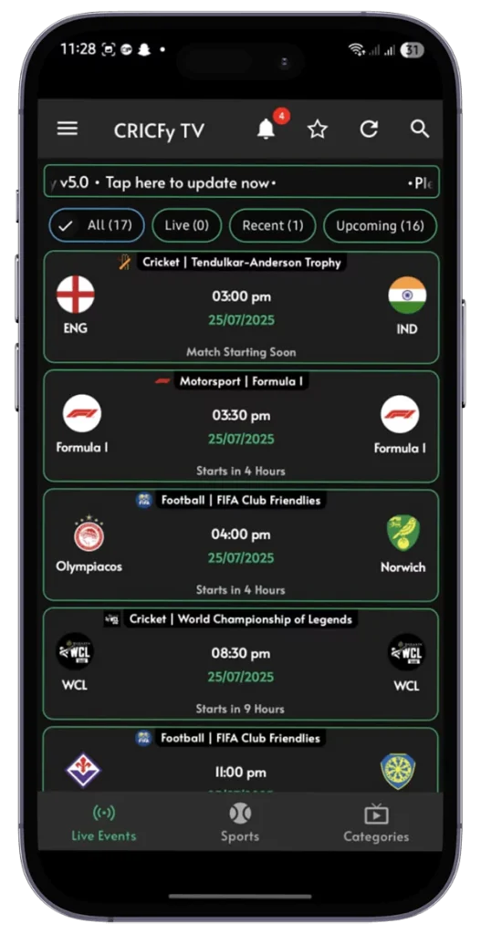cricfy tv download
